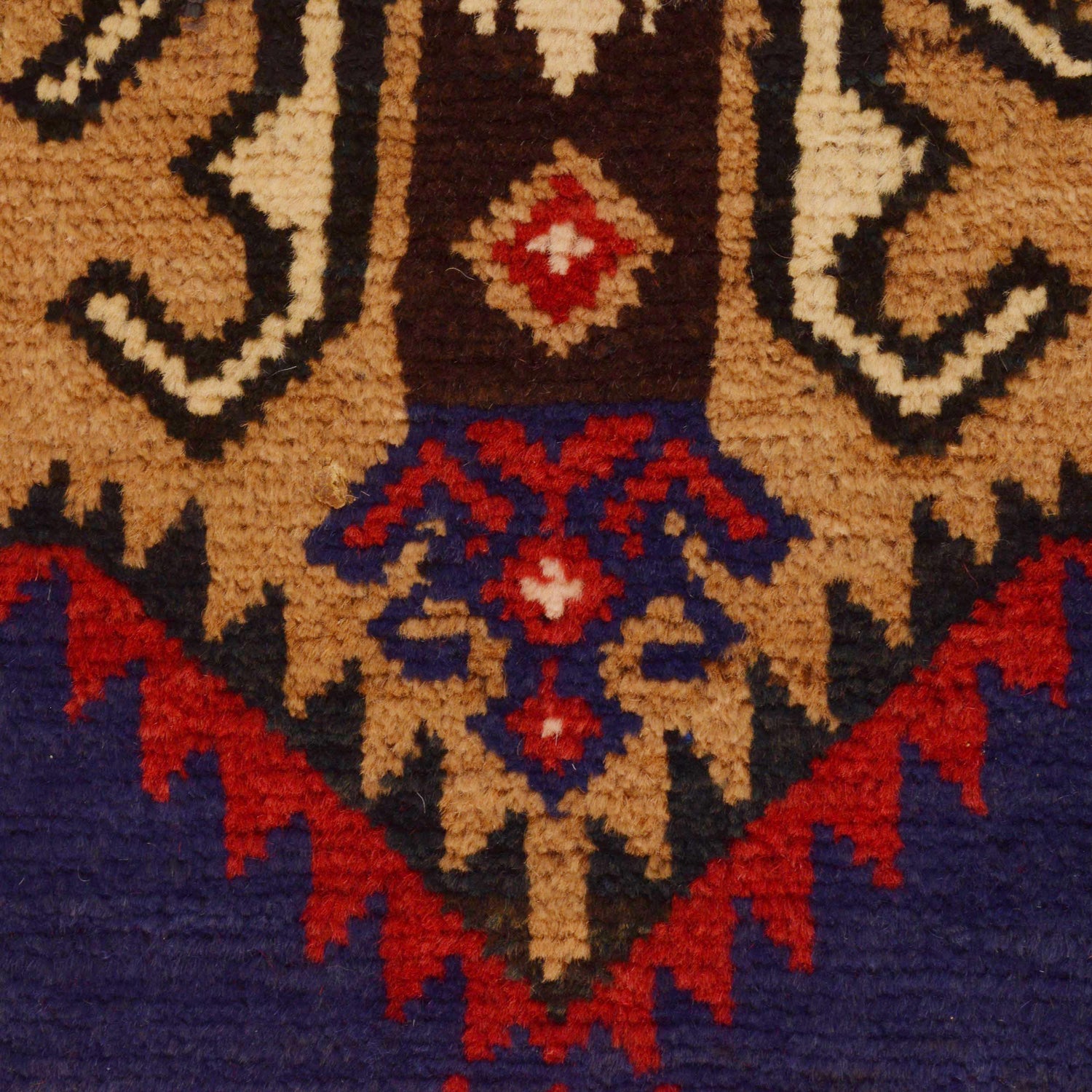 Blue Baluchi Rug  4' 0" x 5' 8" ft / 122 x 173 cm - No. W35444
