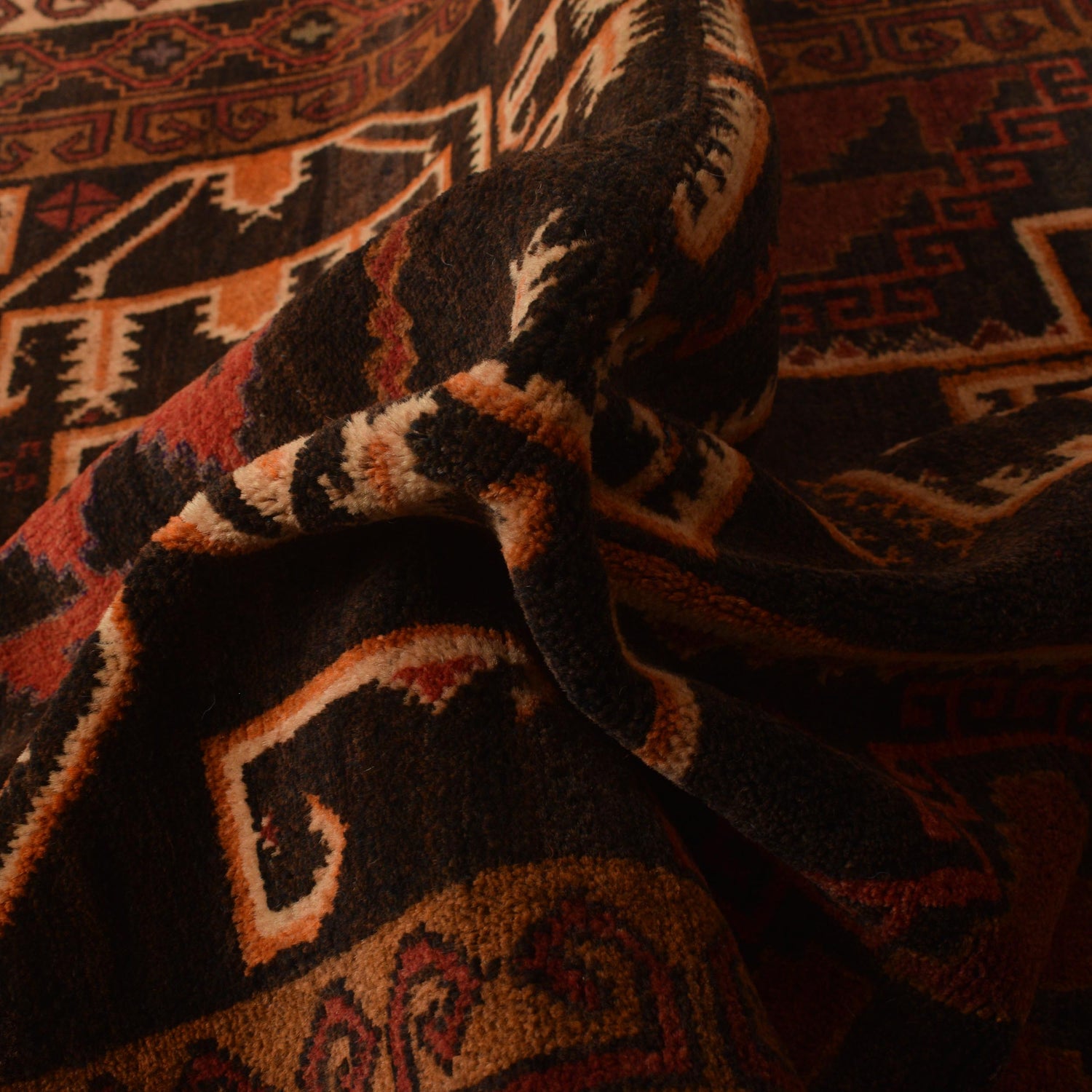 Handmade Baluchi Rug  3' 8" x 6' 2" ft / 111 x 187 cm - No. W35445