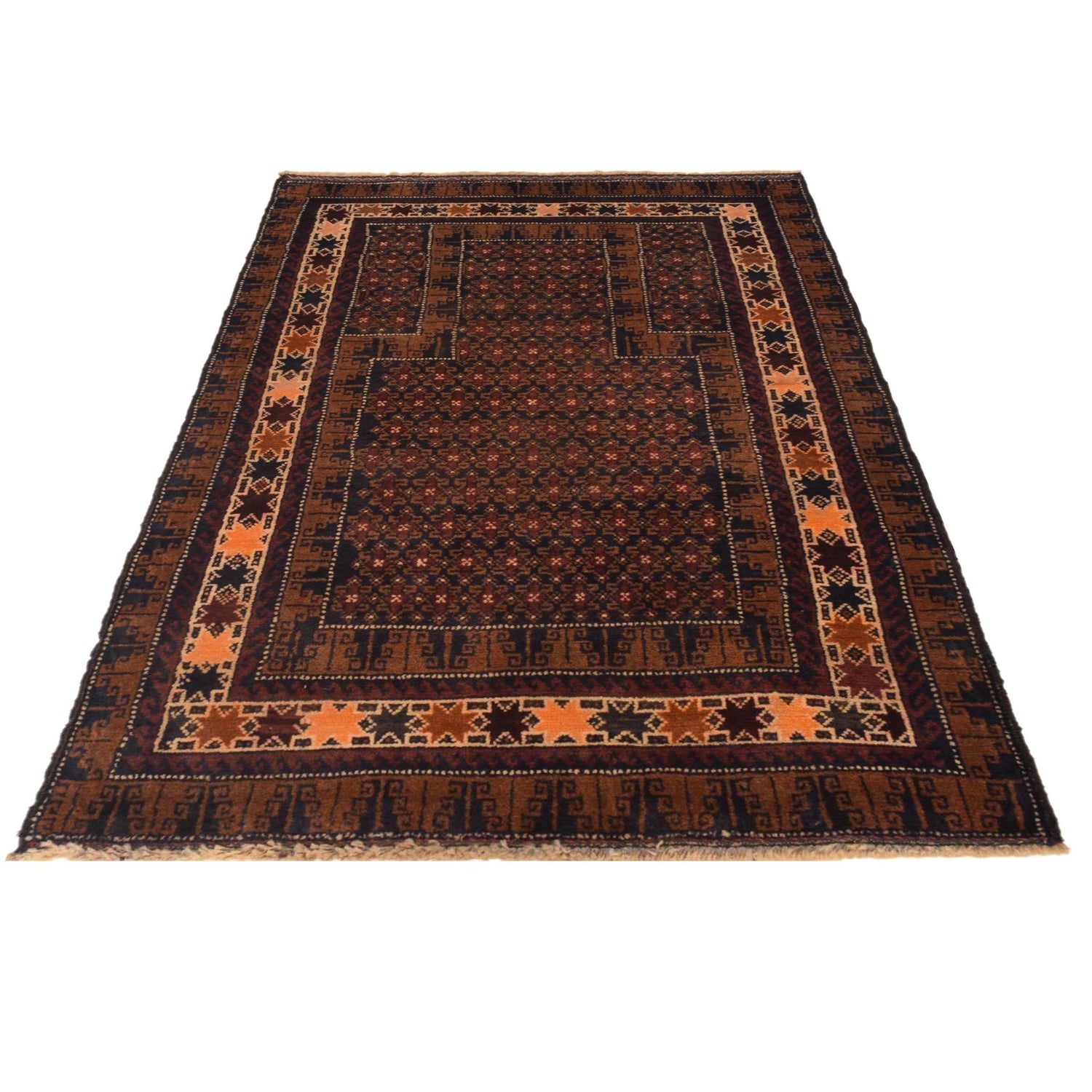Islamic Prayer Carpet 2' 10" x 4' 7" ft / 87 x 140 cm -No. W35448
