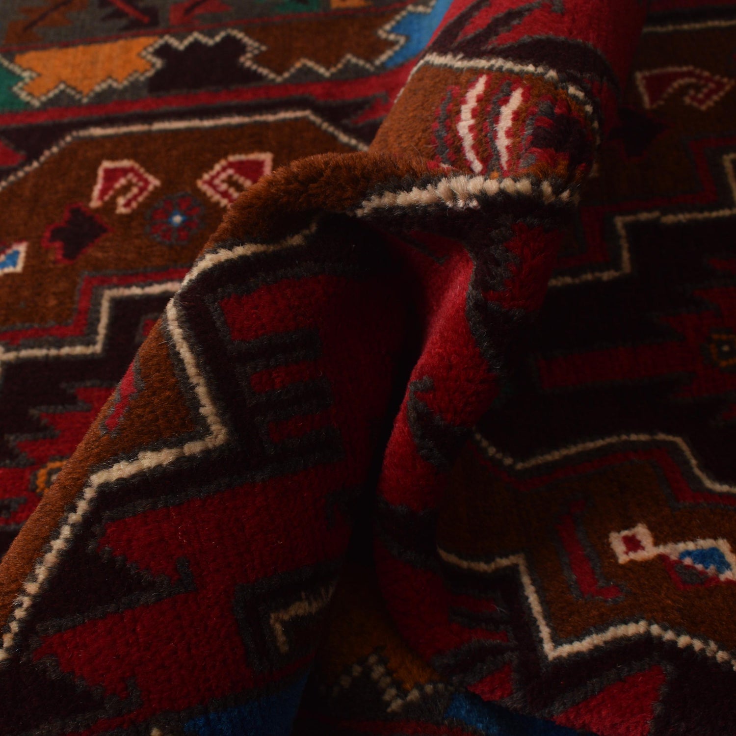 Multi Color Baluchi Rug 2' 9" x 4' 10" ft / 85 x 148 cm - No. W35454