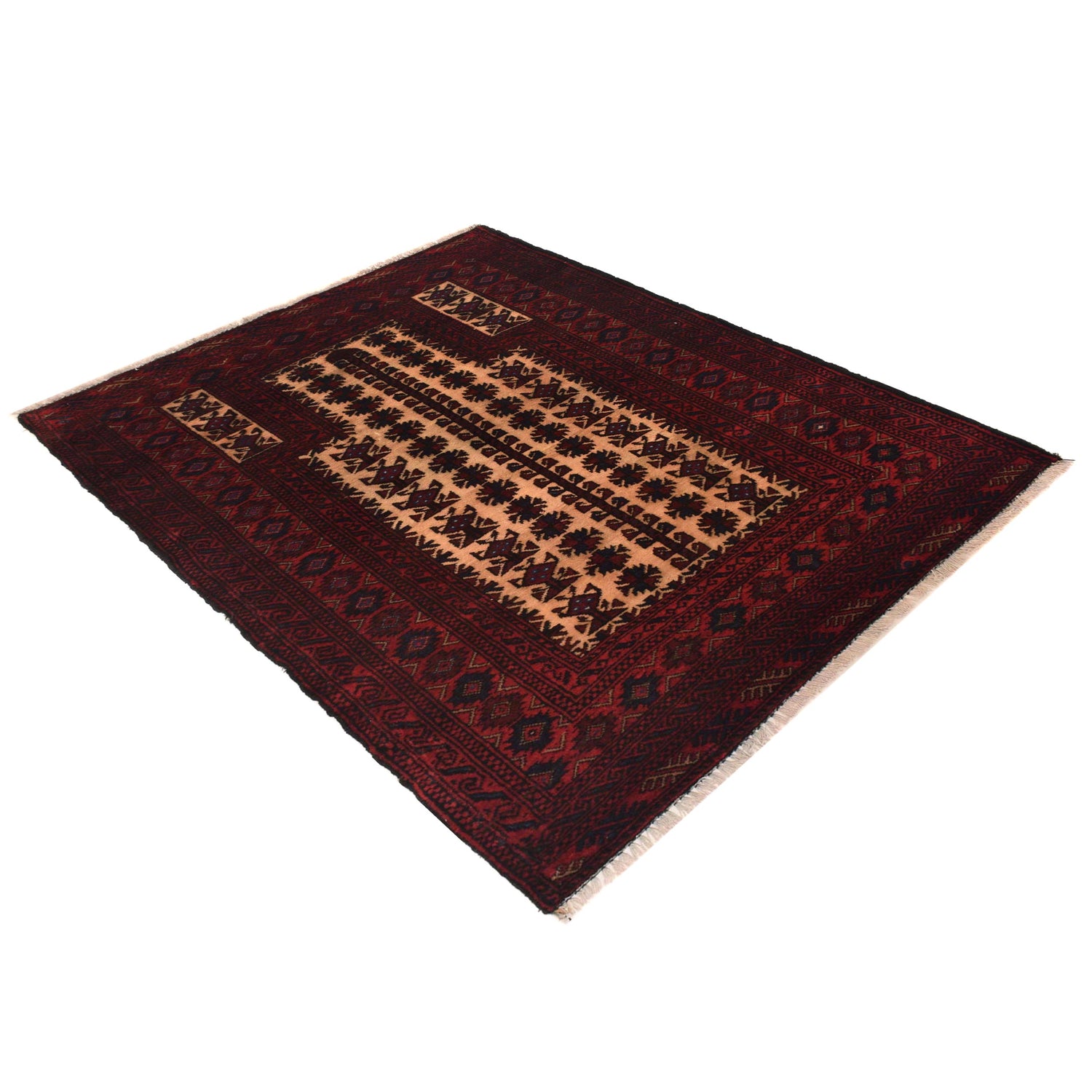 Islamic Prayer Carpet  2' 11" x 4' 3" ft / 88 x 129 cm - No. W35459