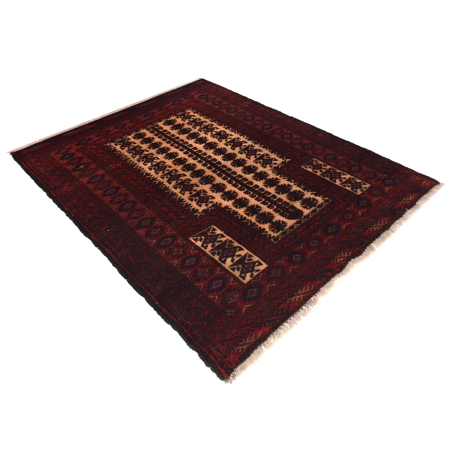 Islamic Prayer Carpet  2' 11" x 4' 3" ft / 88 x 129 cm - No. W35459
