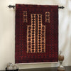 Islamic Prayer Carpet  2' 11" x 4' 3" ft / 88 x 129 cm - No. W35459