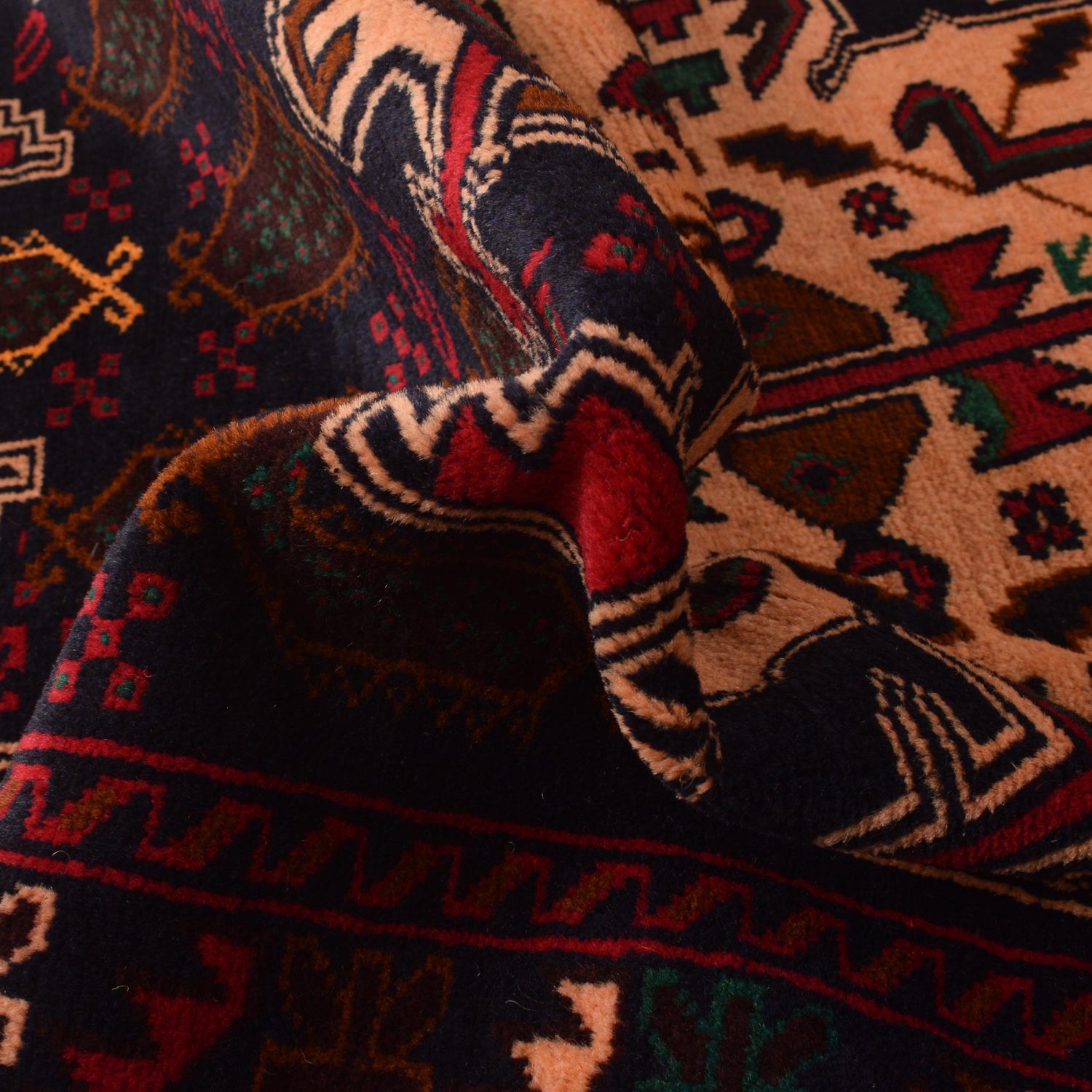 Authentic Tribal Baluchi Runner 2' 11" x 6' 5" ft / 90 x 195 cm - No. W35461