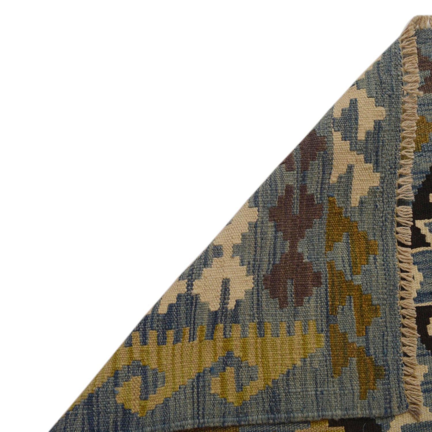 Hand Knotted Flatweave Kilim 6' 7" x 9' 6" ft / 201 x 290 cm - No. W35524