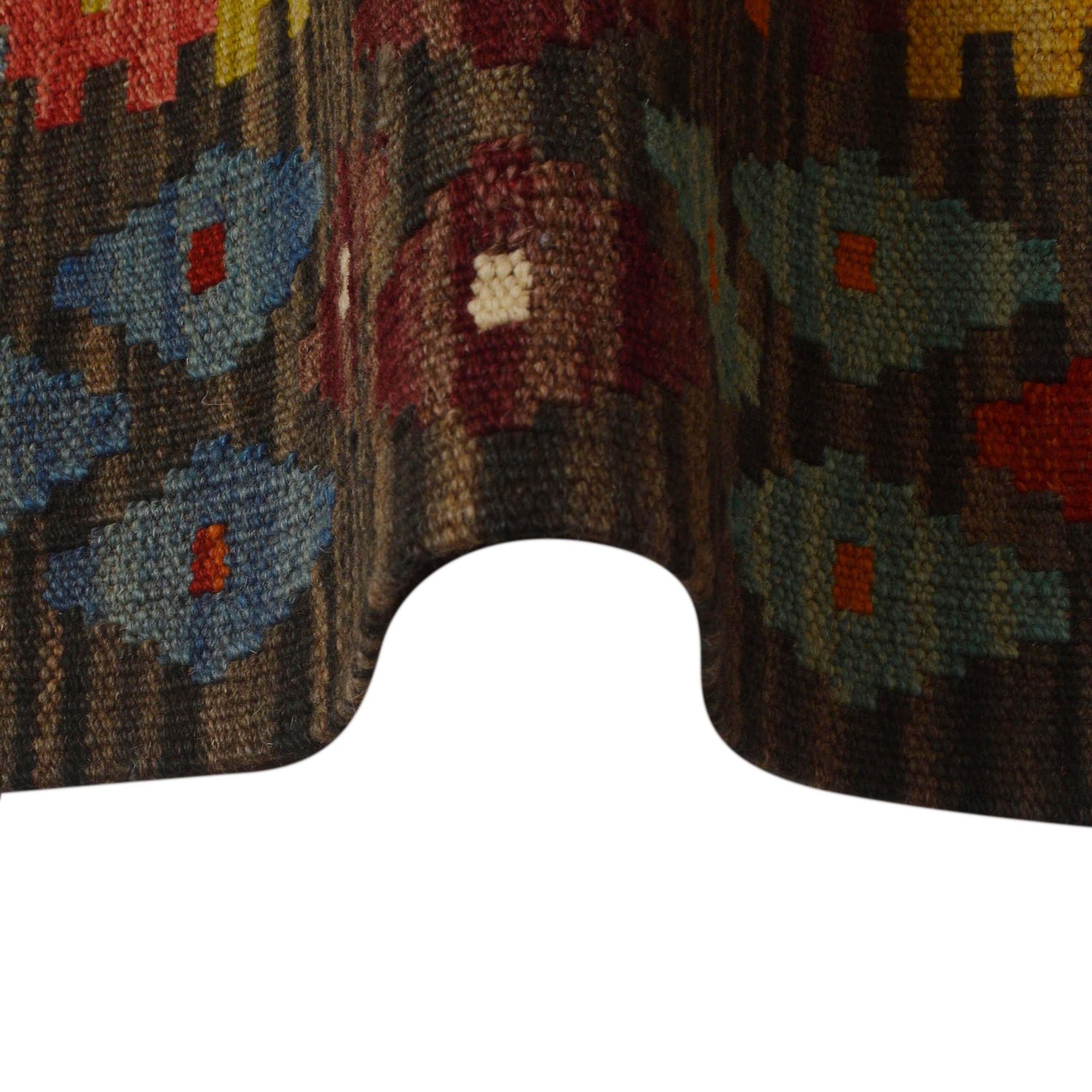 Hand Made Afghan Kilim 5' 8" x 8' 0" ft / 172 x 245 cm - No. W35526