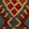 Hand Woven Wool Kelim Runner 2' 1"x 6' 4" ft / 63 x 192 cm - No. W35527