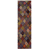 Hand Knotted Afghan Style Kilim Runner 2' 9" x 9' 11" ft / 83 x 301 cm - No. W35530