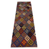 Hand Knotted Afghan Style Kilim Runner 2' 9" x 9' 11" ft / 83 x 301 cm - No. W35530