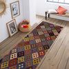Hand Knotted Afghan Style Kilim Runner 2' 9" x 9' 11" ft / 83 x 301 cm - No. W35530