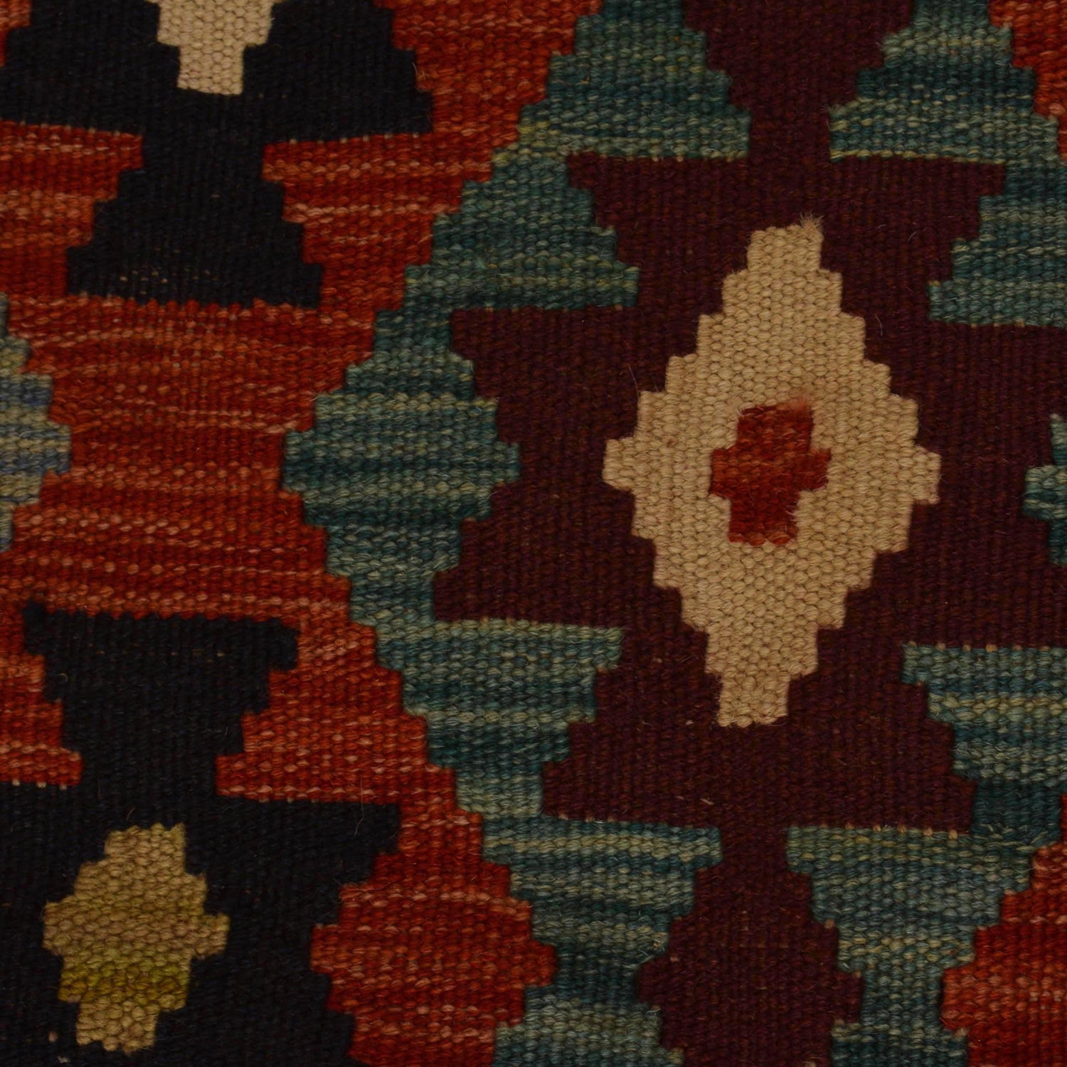 Handmade Afghan Vegetable Kilim 4' 11" x 6' 10" ft / 150 x 209 cm - No. W35531