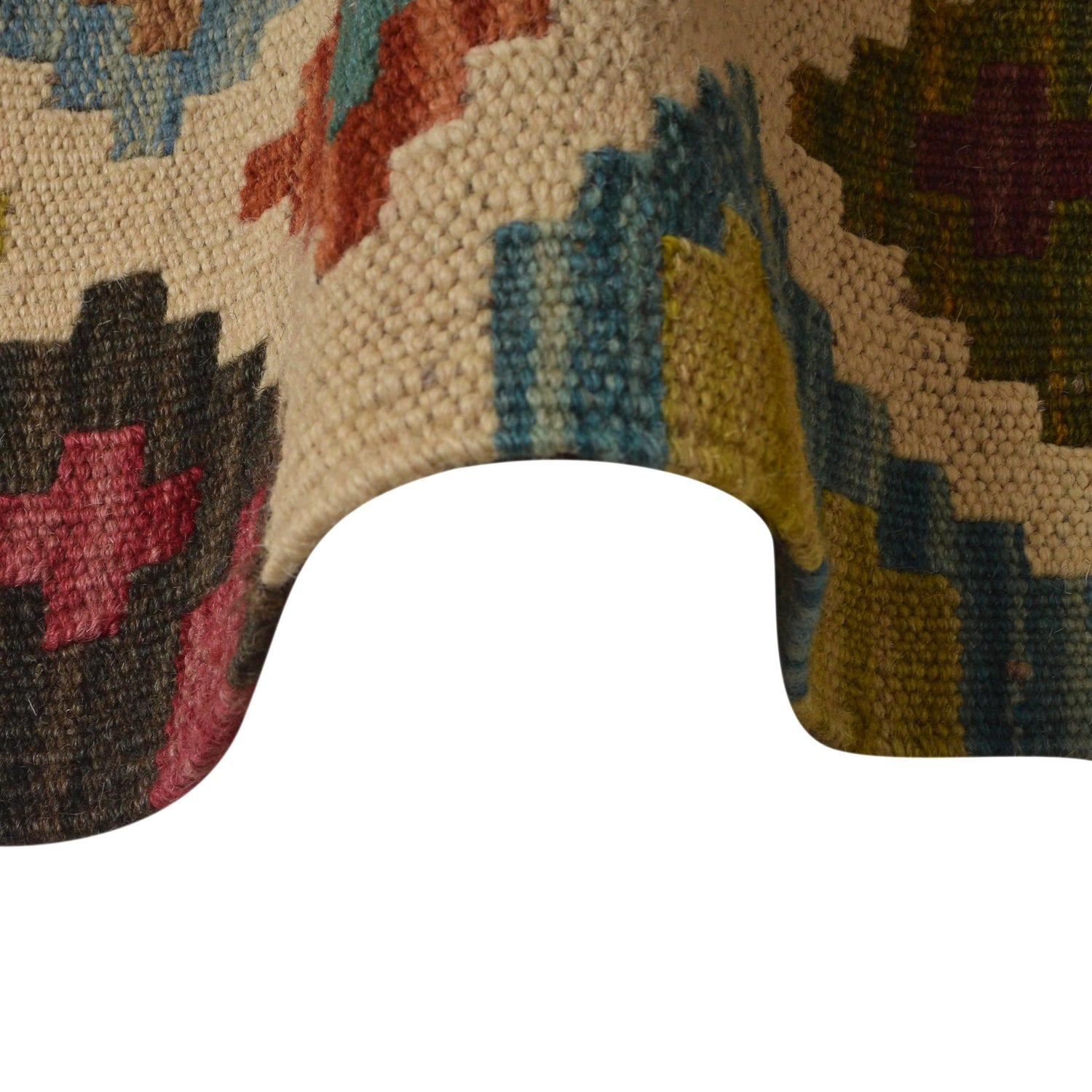 Hand Woven Wool Kelim Runner 2' 5" x 9' 9" ft / 73 x 296 cm - No. W35532