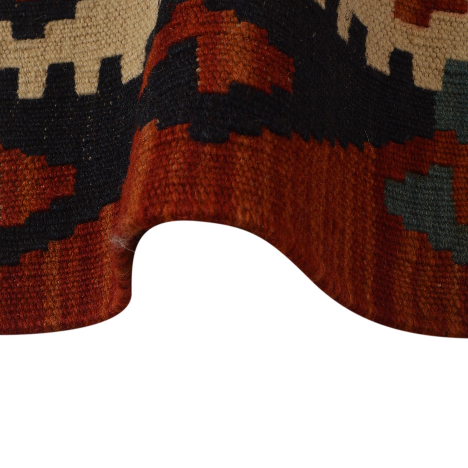 Hand Made Afghan Kilim 4' 10" x 6' 11" ft / 148 x 210 cm - No. W35533