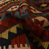 Hand Made Afghan Kilim 4' 10" x 6' 11" ft / 148 x 210 cm - No. W35533