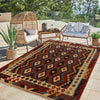 Hand Made Afghan Kilim 4' 10" x 6' 11" ft / 148 x 210 cm - No. W35533
