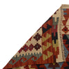 Colorful Flat-Weave Wool Kilim 4' 11" x 7' 5" ft / 150 x 225 cm - No. W35534