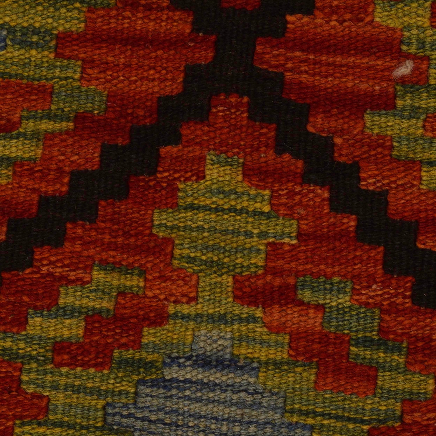 Handmade Vegetable Kelim 5' 1" x 6' 1" ft / 156 x 186 cm - No. W35536