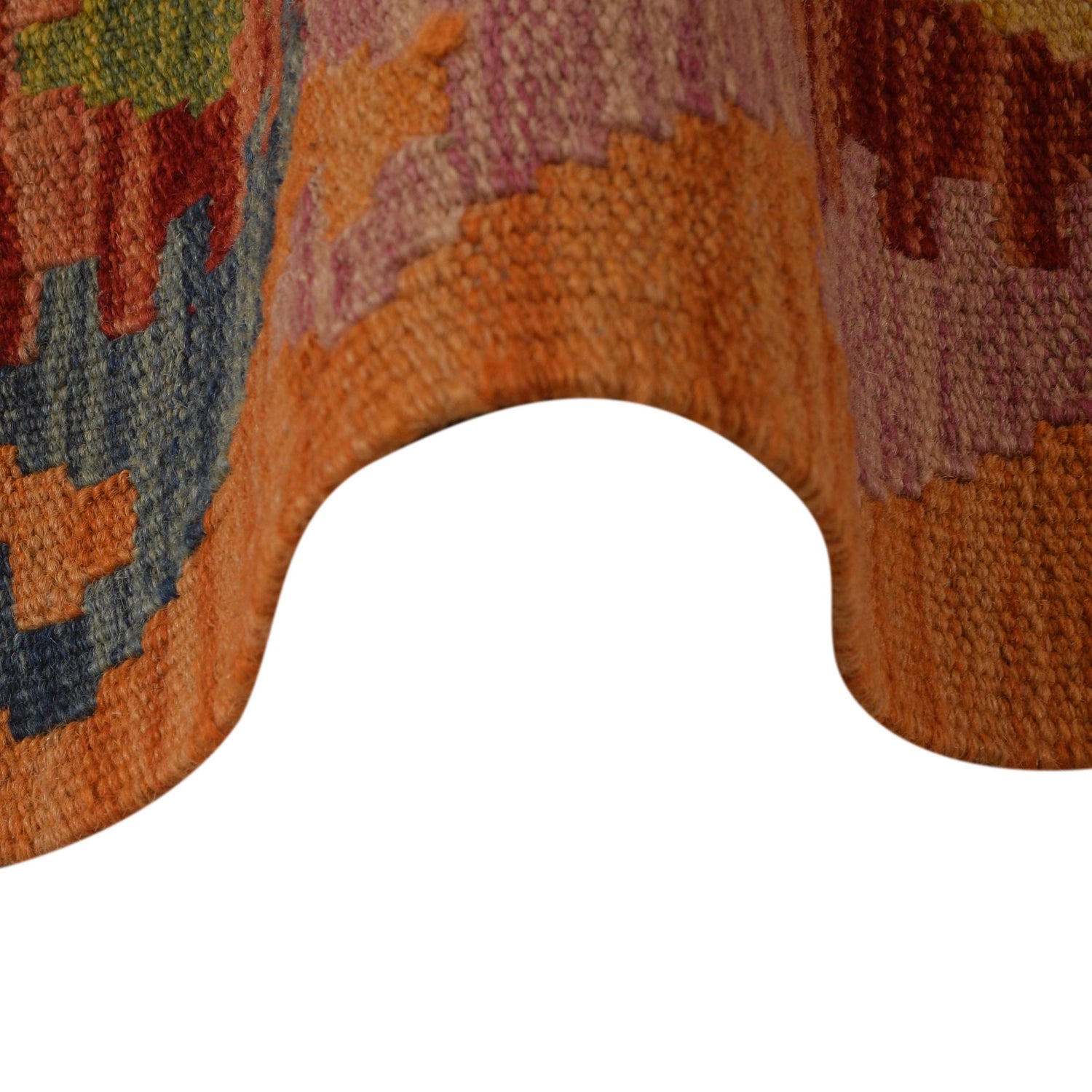 Handmade Vegetable Kelim 5' 1" x 6' 1" ft / 156 x 186 cm - No. W35536