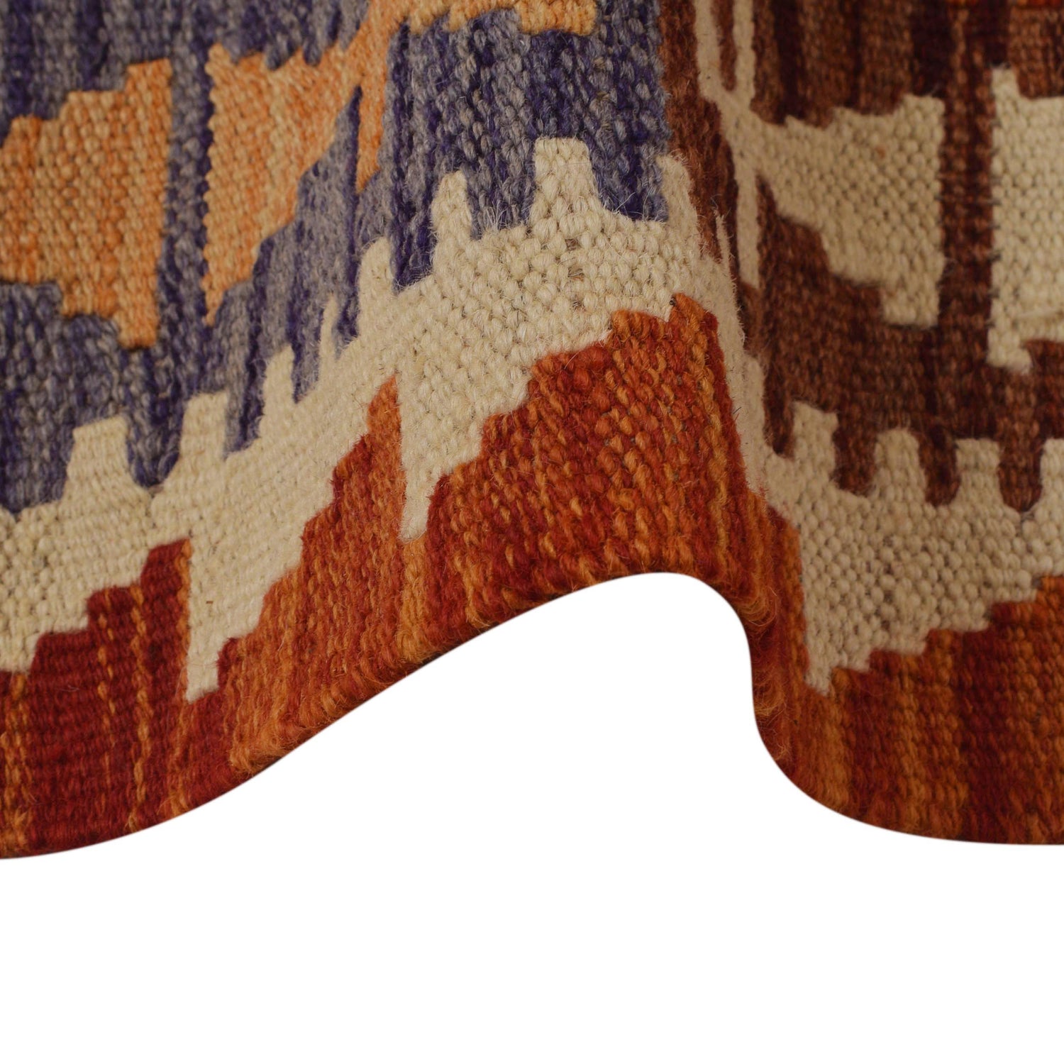 Hand Knotted Flatweave Kilim 3' 5" x 5' 4" ft / 103 x 163 cm - No. W35537