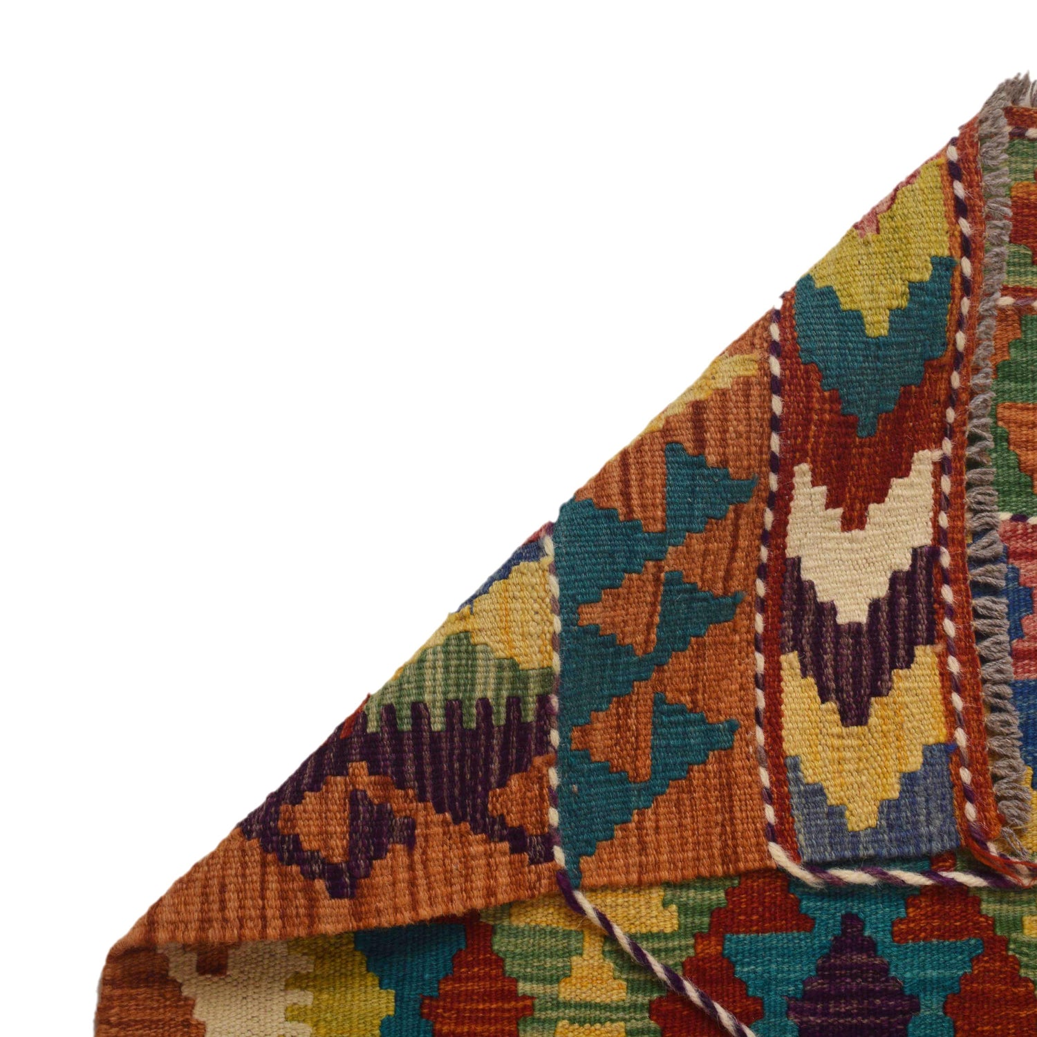 Short Chobi Kilim Runner 2' 4"x 6' 8" ft / 72 x 202 cm - No. W35543