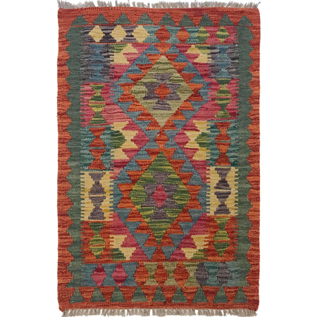 Small Size Chobi Kilim 2' 0" x 3' 0" ft / 62 x 92 cm - No. W35553
