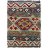 Hand Knotted Flatweave Kilim 2' 0" x 2' 11" ft / 62 x 88 cm - No. W35554