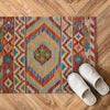 Handmade Turkish Design Wool Kilim 2' 1" x 3' 0" ft / 63 x 91 cm - No. W35566