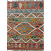 Handmade Vegetable Kilim 2' 1" x 2' 10" ft / 63 x 87 cm - No. W35573