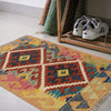 Hand Knotted Afghan Style Kilim 2' 2" x 2' 10" ft / 65 x 86 cm - No. W35576