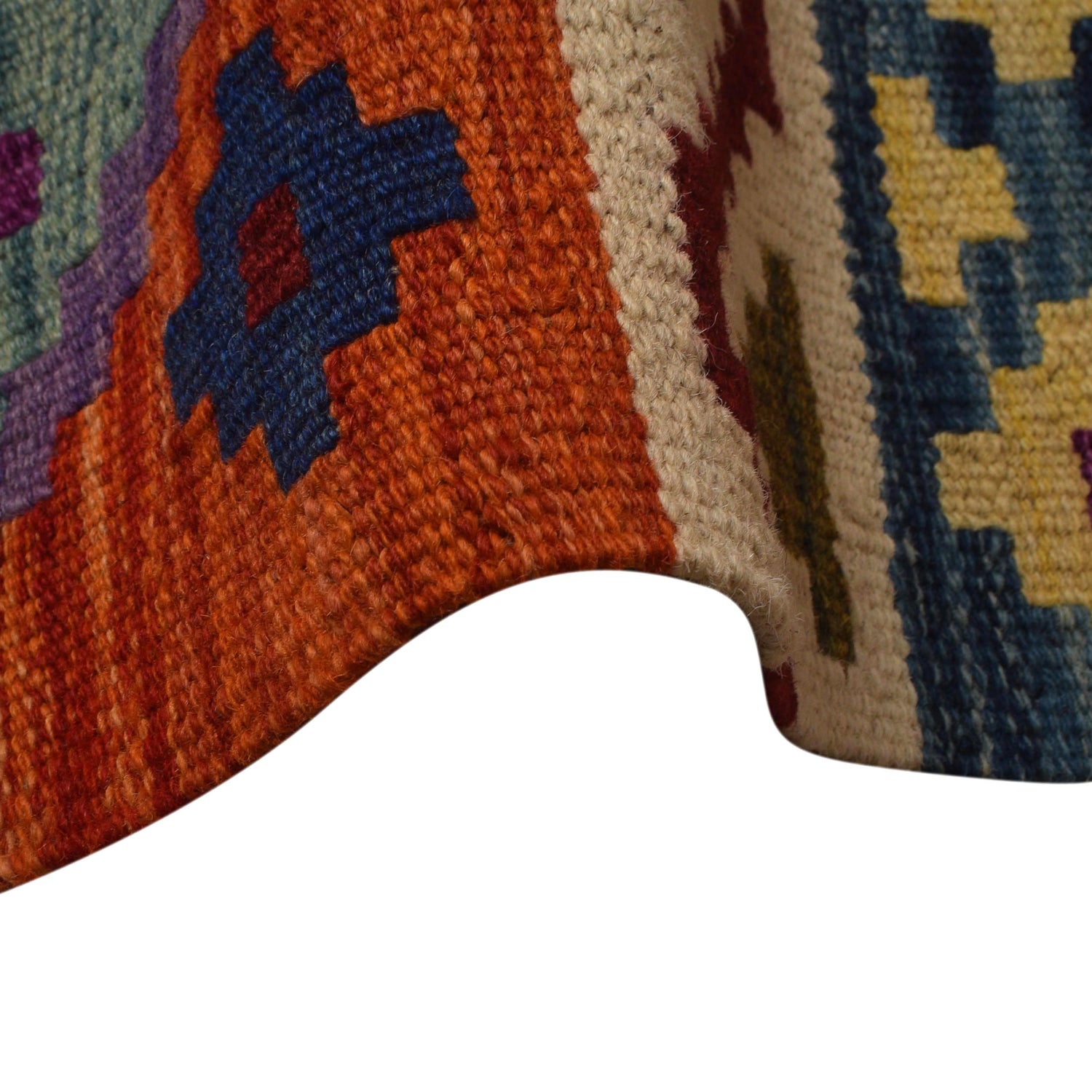 Handmade Turkish Design Wool Kilim 9' 5" x 13' 0" ft / 286 x 395 cm - No. W35578