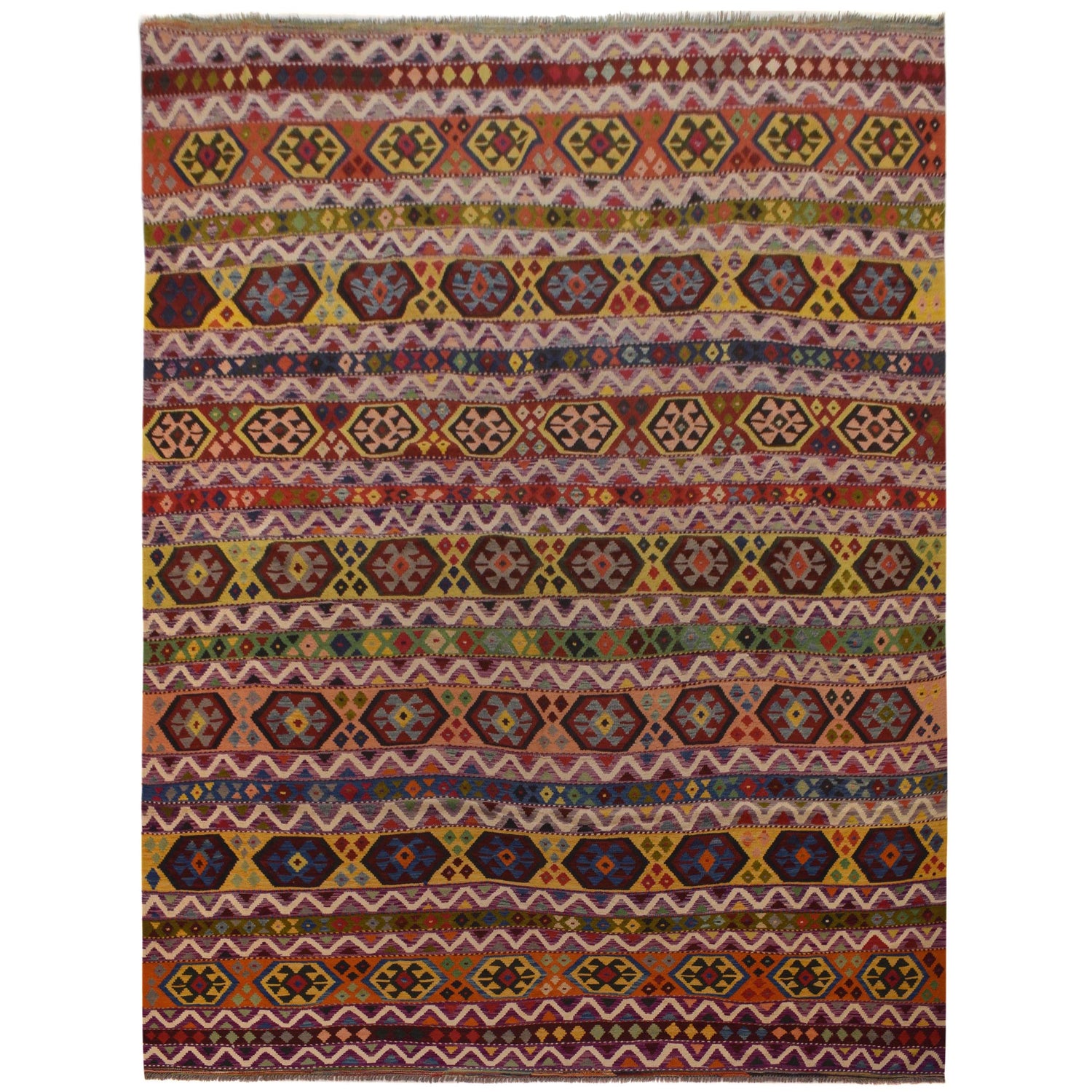 Large Size Chobi Kilim 9' 9" x 13' 3" ft / 298 x 404 cm - No. W35579