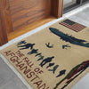 Beige Color War Rug 2' 1" x 2' 11" ft / 63 x 89 cm - No. W35589