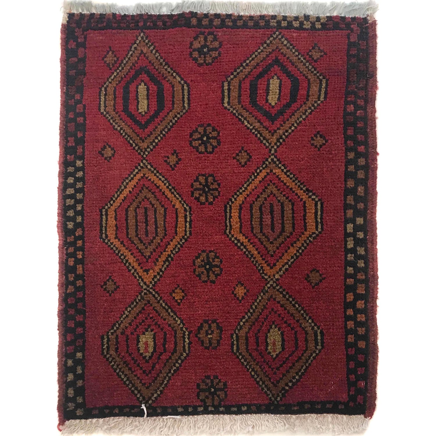 Handmade Foot Mat 1' 6" x 1' 11" ft / 45 x 58 cm - No. W35606