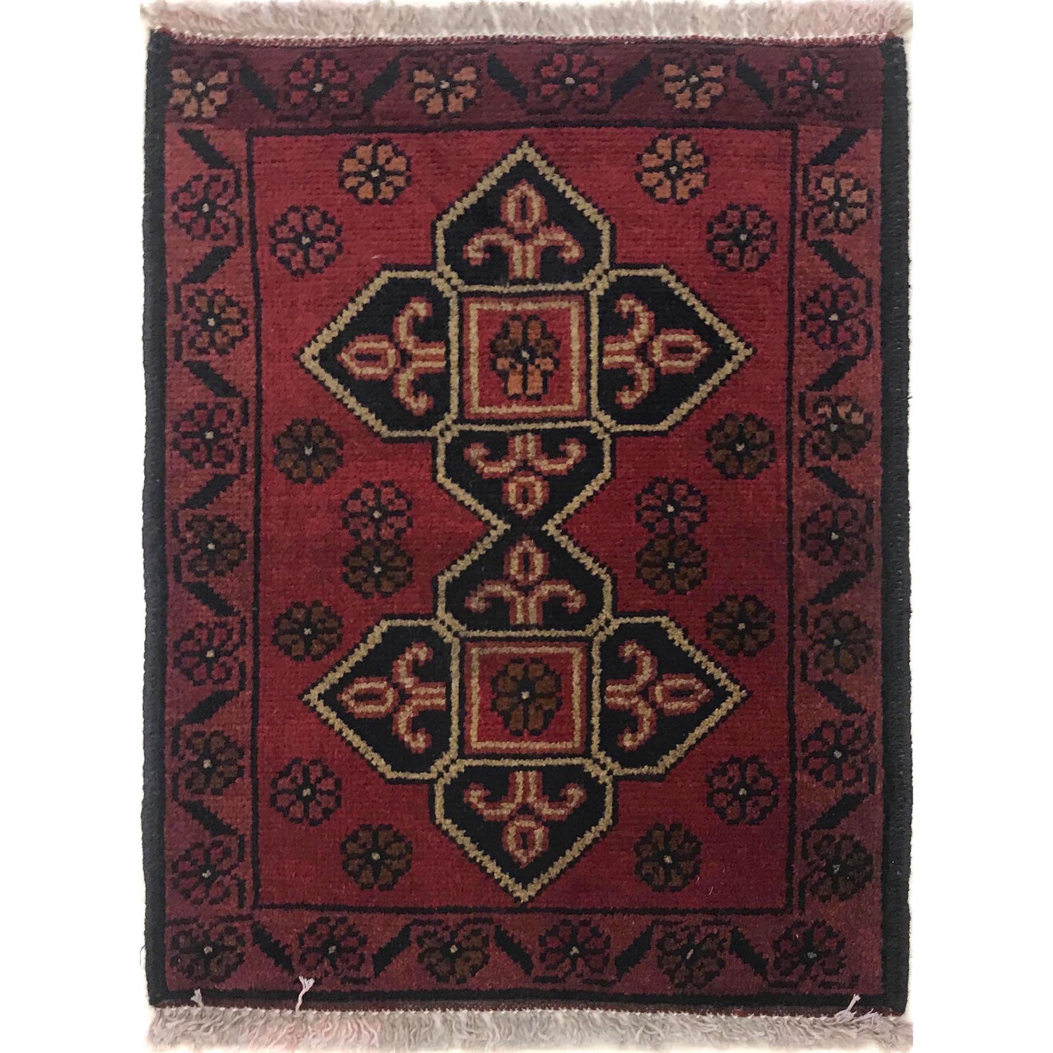 Red Color Doormats 1' 6" x 1' 11" ft / 45 x 58 cm - No. W35609
