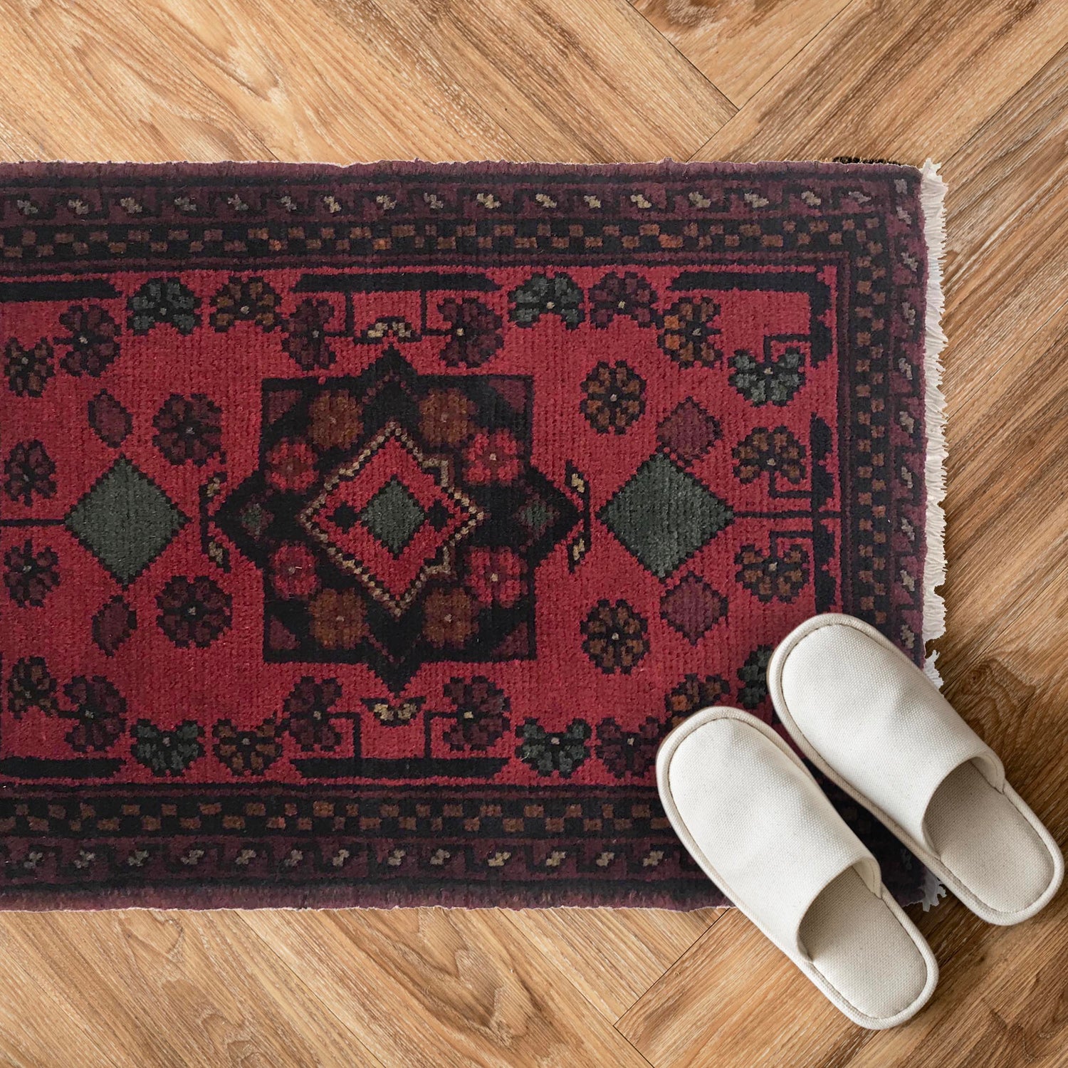 Handmade Doormats 1' 5" x 2' 0" ft / 42 x 62 cm - No. W35611