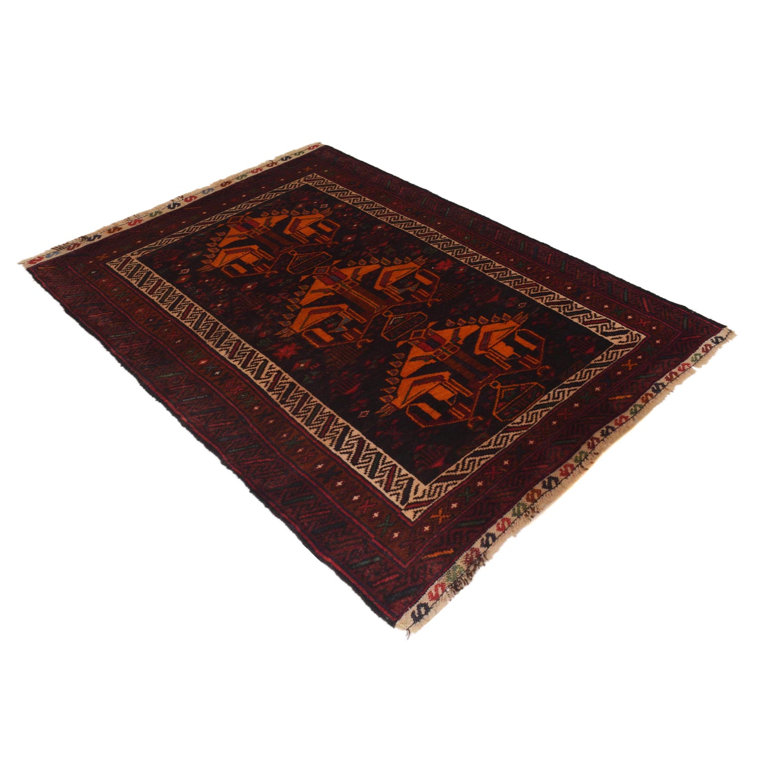 Baluch Small Size Rug 2' 9" x 4' 7" ft / 85 x 140 cm - No. W35619