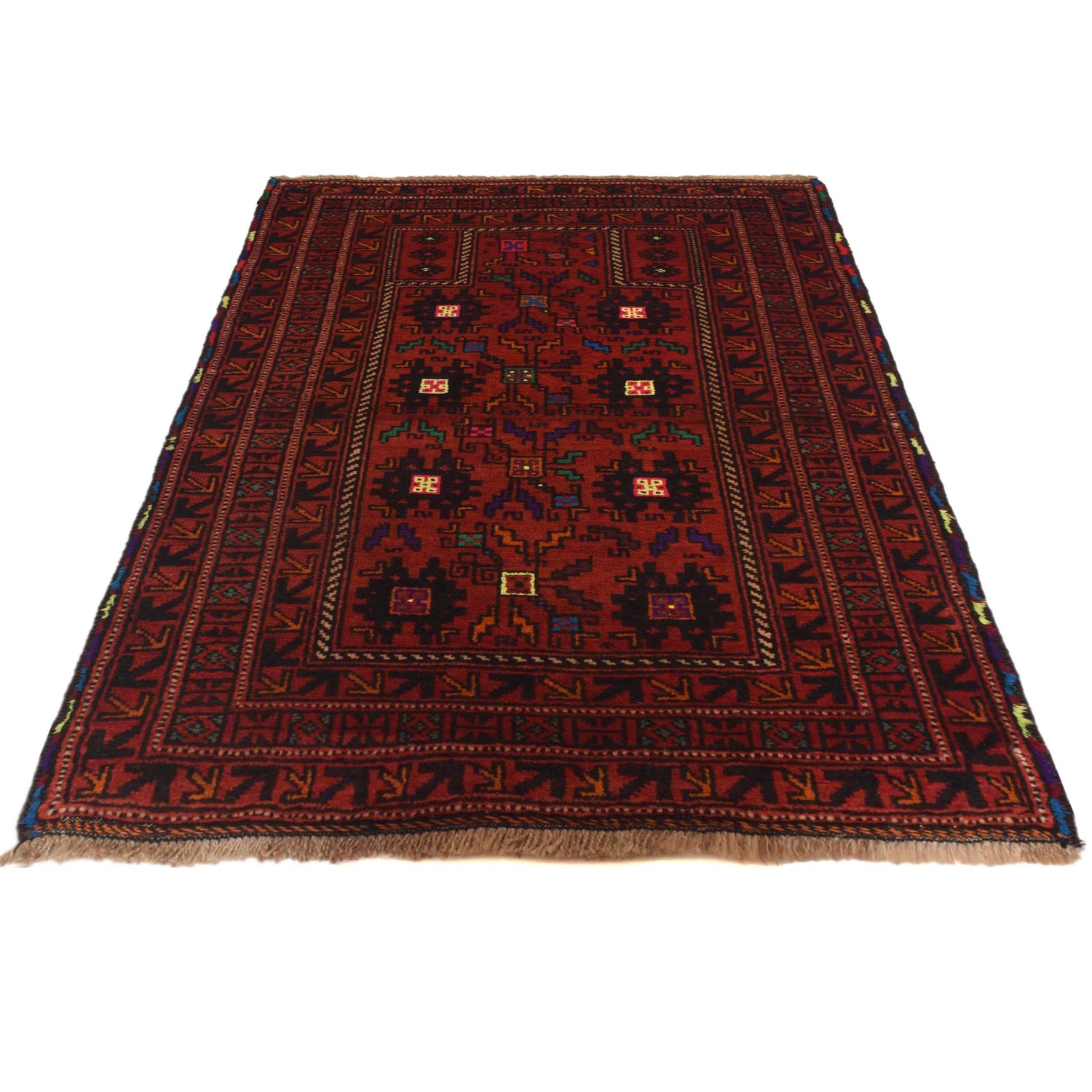 Muslim Prayer Rug 2' 10" x 3' 11" ft / 87 x 120 cm - No. W35620