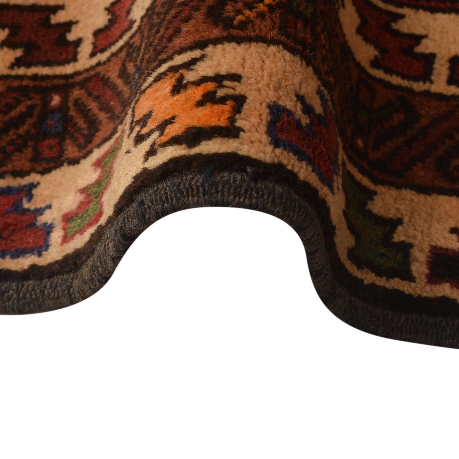 Traditional Baloch Rug  3' 5" x 6' 7" ft / 105 x 201 cm - No. W35623