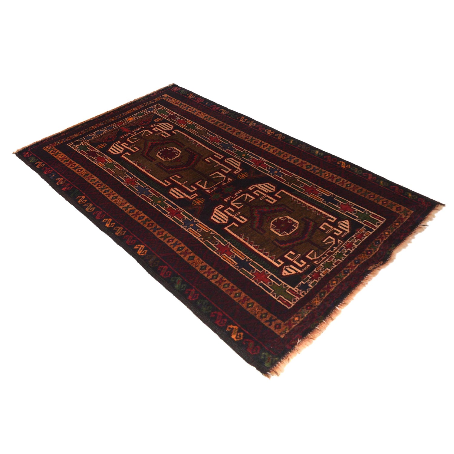 Tribal Baloch Rug 2' 8" x 4' 10" ft / 81 x 147 cm - No. W35624
