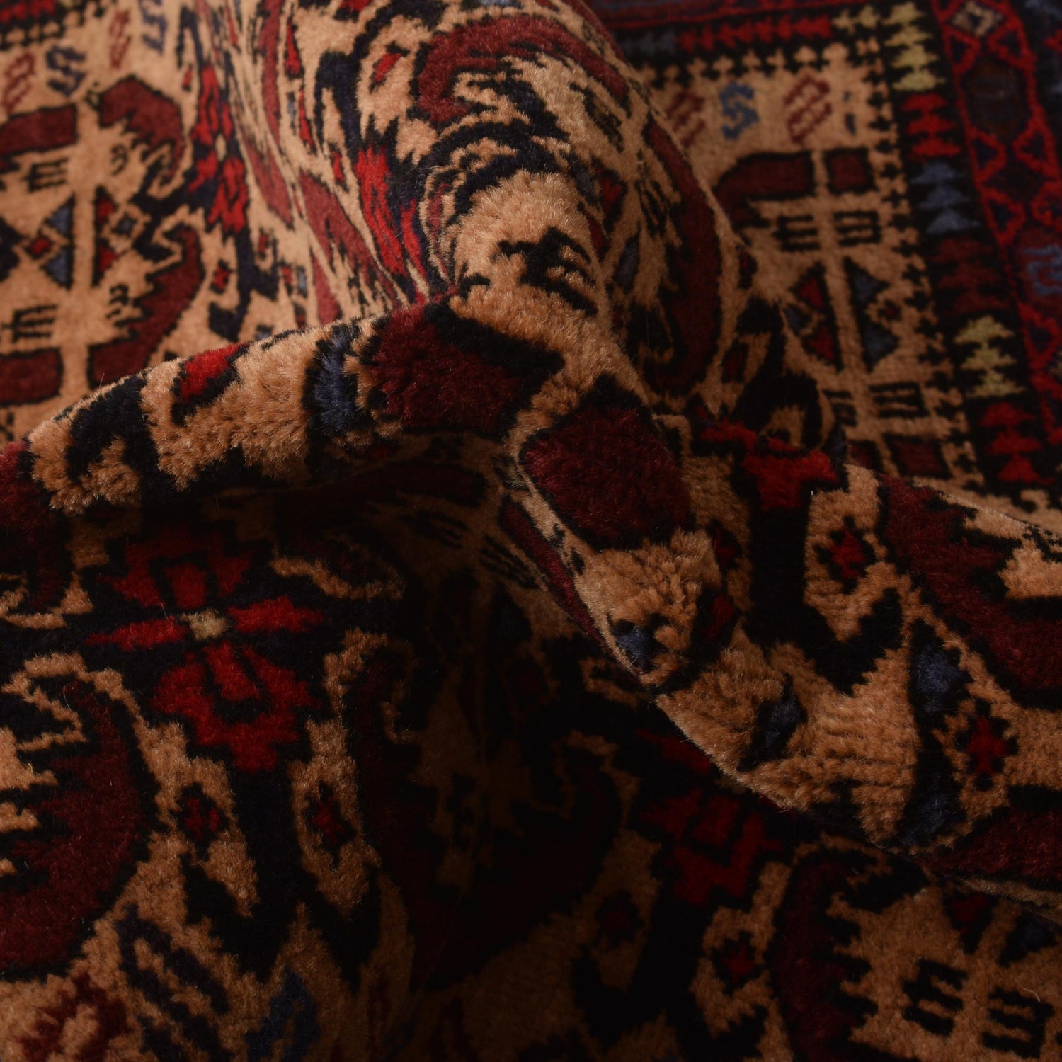 Handmade Prayer Rug  2' 9" x 3' 9" ft / 83 x 115 cm - No. W35626