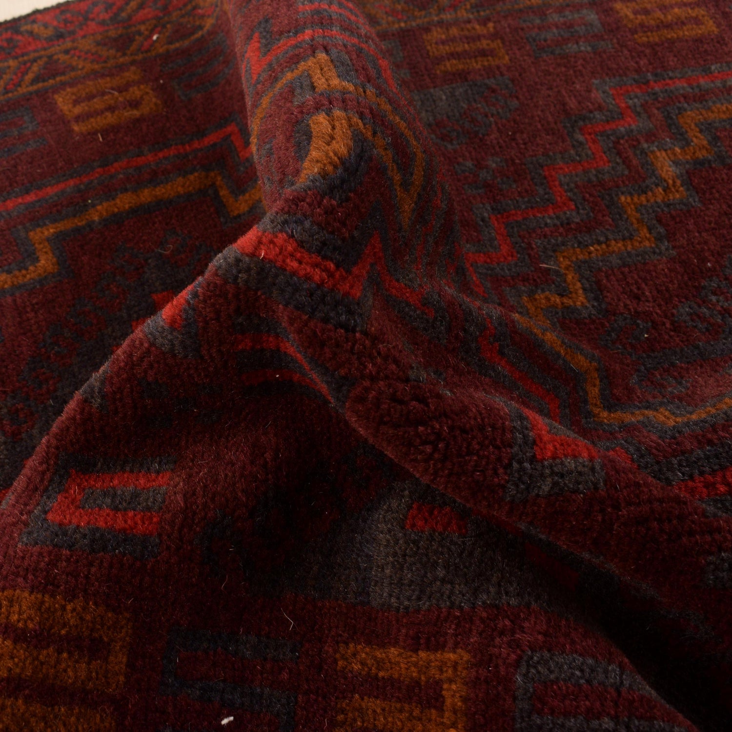 Red Color Baluchi Rug 2' 10" x 4' 8" ft / 87 x 143 cm - No. W35632