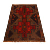 Hand Knotted Baluchi Rug 2' 10" x 4' 3" ft / 87 x 130 cm - No. W35633
