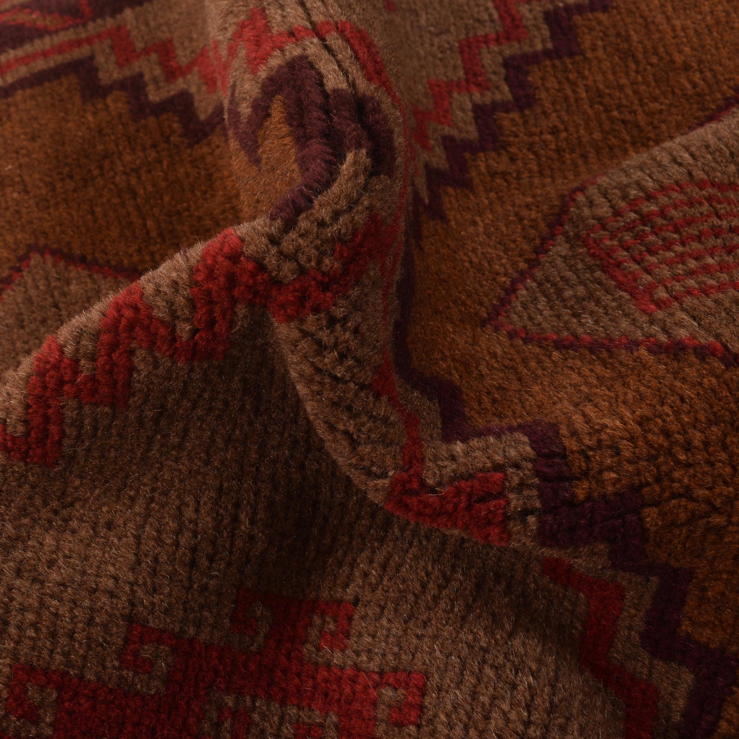 Brown Color Baluchi Rug 2' 9" x 4' 4" ft / 84 x 131 cm - No. W35788