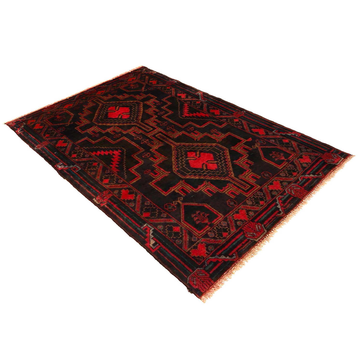 Handmade Balochi Carpet  2' 11" x 4' 9" ft / 89 x 144 cm - No. W35800