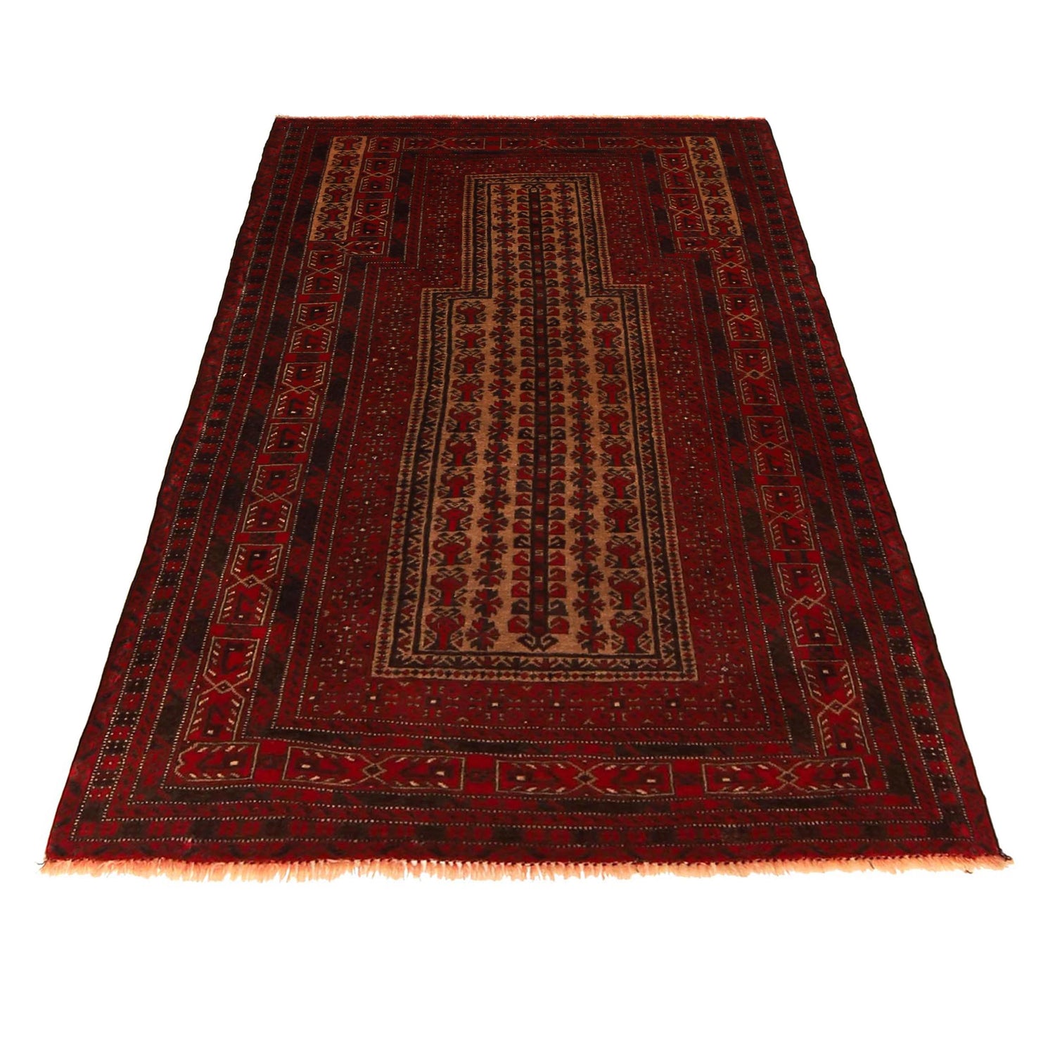 Islamic Prayer Carpet 3' 2" x 5' 1" ft / 97 x 154 cm -No. W35803