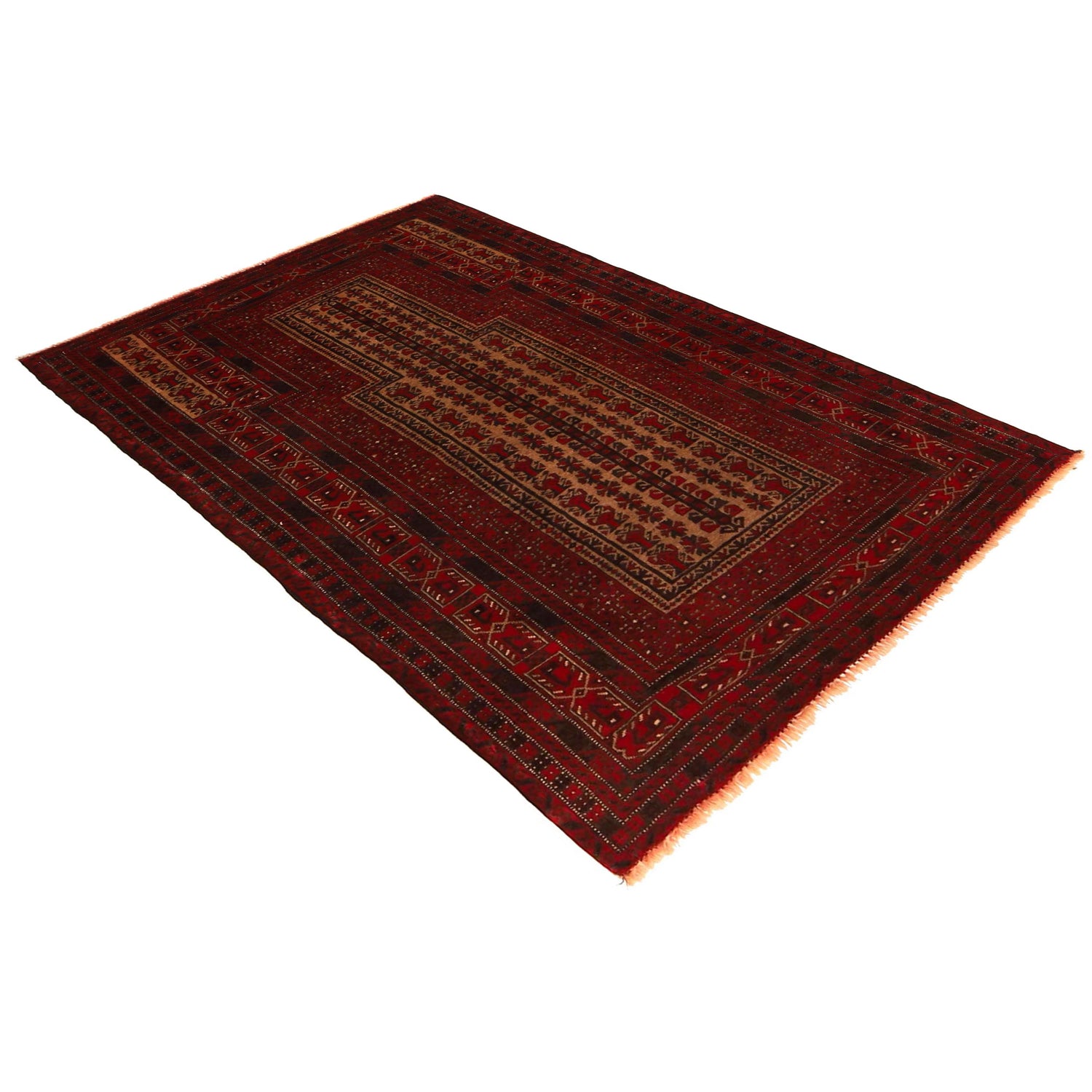 Islamic Prayer Carpet 3' 2" x 5' 1" ft / 97 x 154 cm -No. W35803