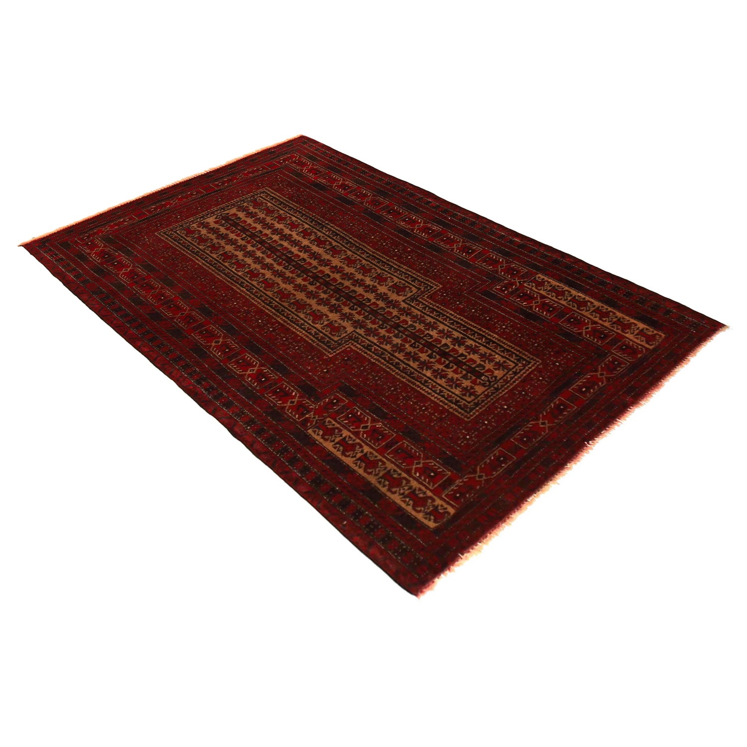 Islamic Prayer Carpet 3' 2" x 5' 1" ft / 97 x 154 cm -No. W35803