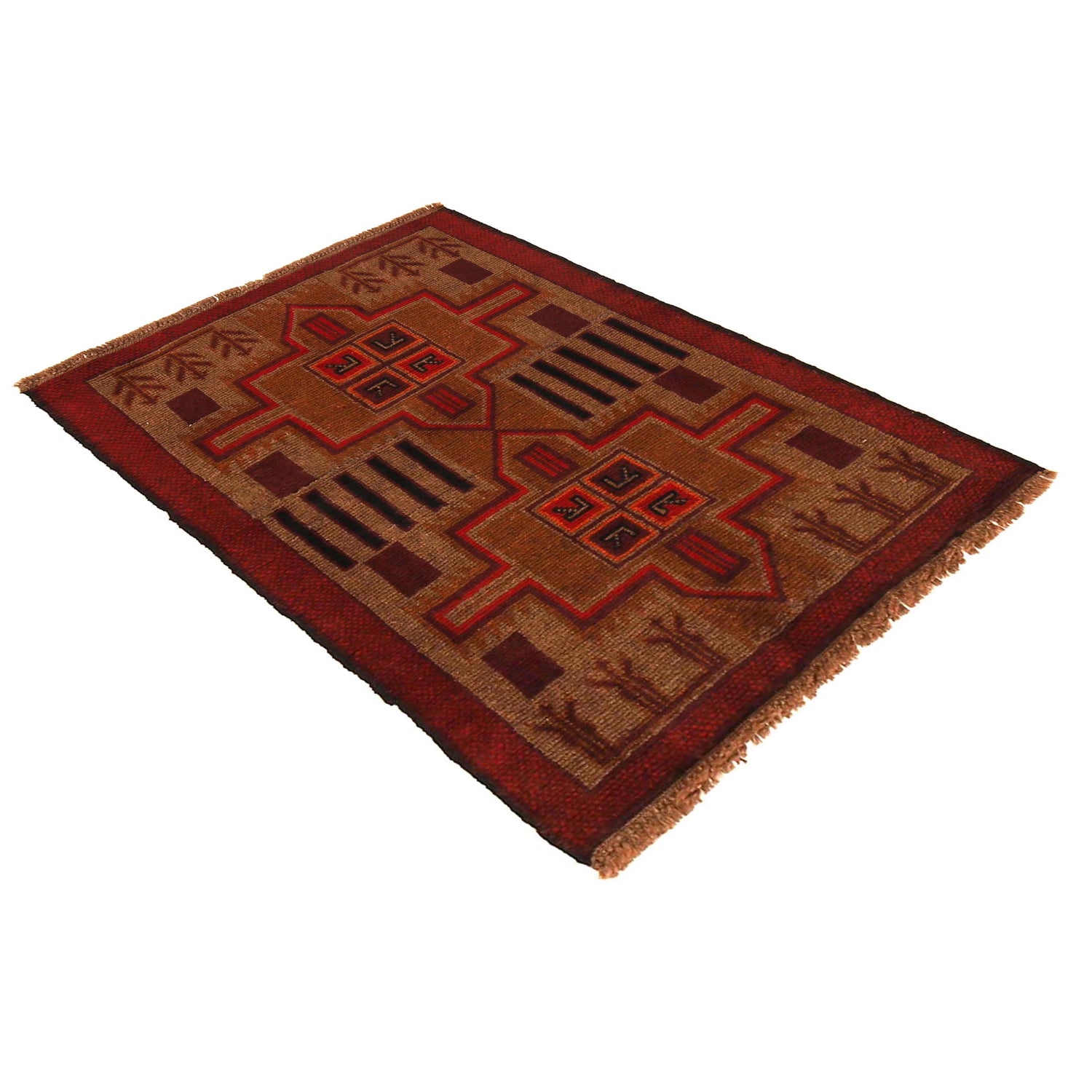 Traditional Baloch Rug 2' 9" x 4' 1" ft / 84 x 124 cm - No. W35807