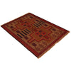 Traditional Baloch Rug 2' 9" x 4' 1" ft / 84 x 124 cm - No. W35807
