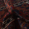 Red Color Prayer Rug 2' 10" x 4' 11" ft / 87x 150 cm -No. W35892